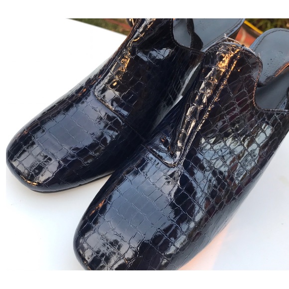 SOLD-Tilda Faux Croc Mule Heel - Picture 5 of 6